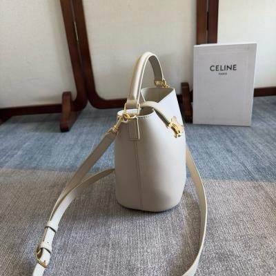 wholesale quality celine louise bucket bag 119173 white